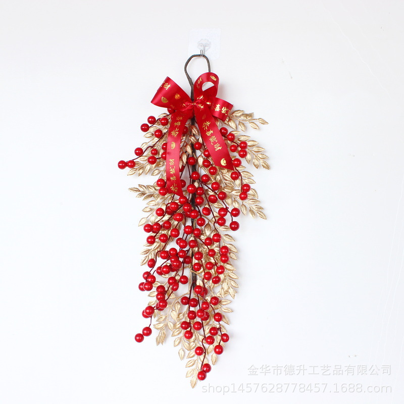 Housewarming New Year Decorations New Year Decoration Chinese Hawthorn Fortune Fruit Pendant Household Hotel Restaurant Opening Spring Festival Ornaments