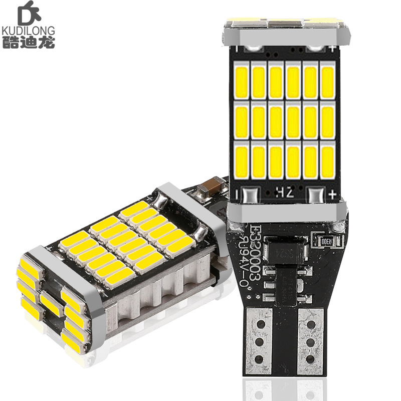 跨境专供 新款 高亮解码 汽车LED示宽倒车灯1156 t15 4014 45smd