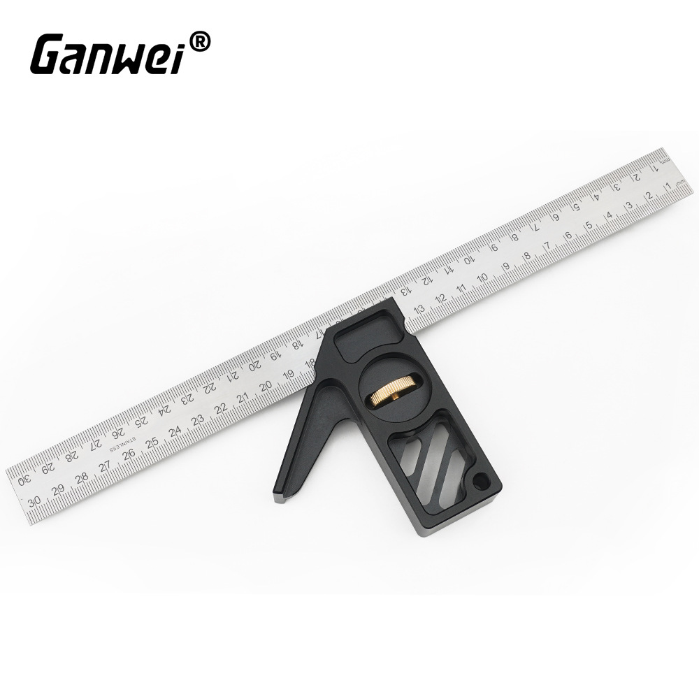 活动角度尺限位尺不锈钢铝合金材质45度直角尺钢尺限位器cnc