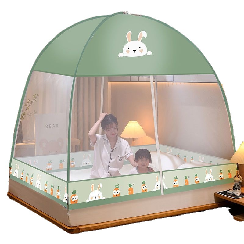 New Mongolian Bag Mosquito Net Household Bedroom Installation-Free Student Dormitory Children Folding Tent