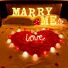 Petal Valentine's Day romantic Propose Unburden birthday hotel Room decorate arrangement Manufacture romantic Pleasantly surprised