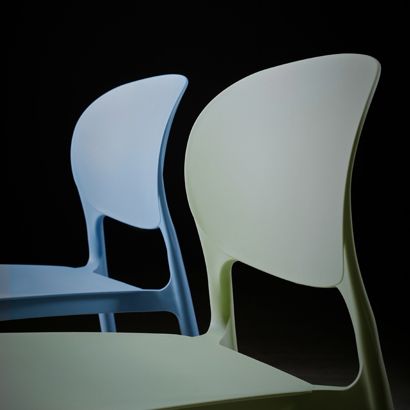 Nordic Dining Chair Household Plastic Chair Modern Minimalist Horn Negotiation Desk Chair Stool Backrest Internet Celebrity Makeup Chair