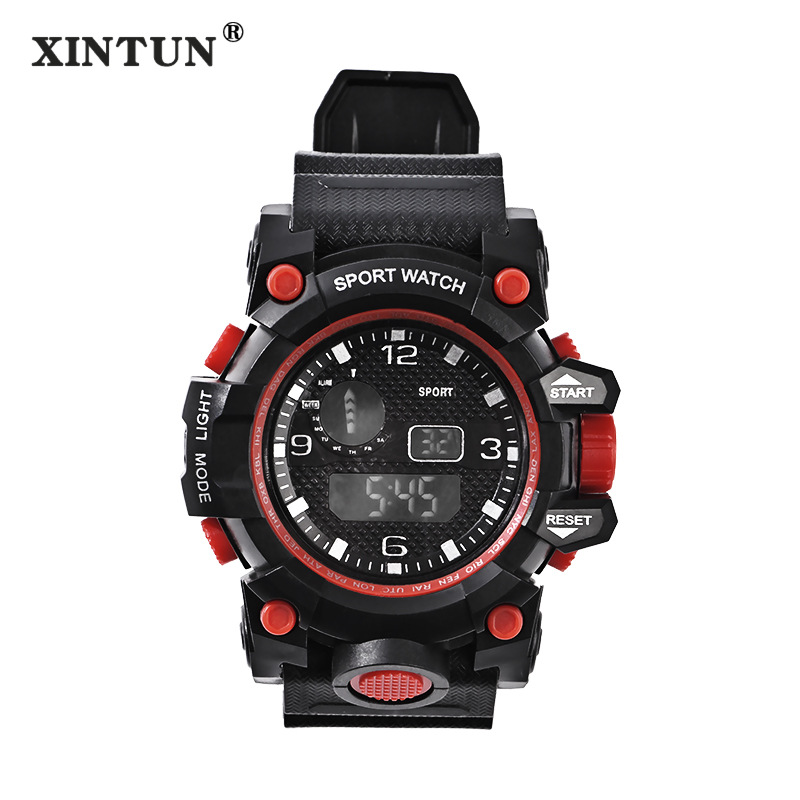 Cross-Border Wholesale Electronic Watch Men's Fashion Fashion Student Watch Casual Waterproof Luminous LED Electronic Watch Delivery