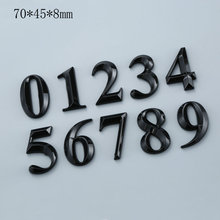 数字贴3d立体 7cm门牌号数字  家用亚克力英文字母 办公室数字号