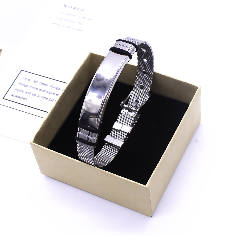stainless steel bracelet men girls jewelry 新款潮流男手链女