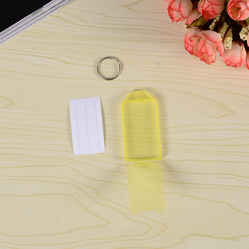 Changhe Wholesale PE Color Plastic Key Card Luggage Tag Mark Classification Number Listing Hotel Hotel