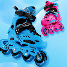 洛神S2加厚支架平花鞋儿童单排轮滑鞋套装成人护具厂家供应溜冰鞋