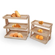 两层三层面包展示糕点水果陈列架西饼干果面包房烘焙陈列架伸缩