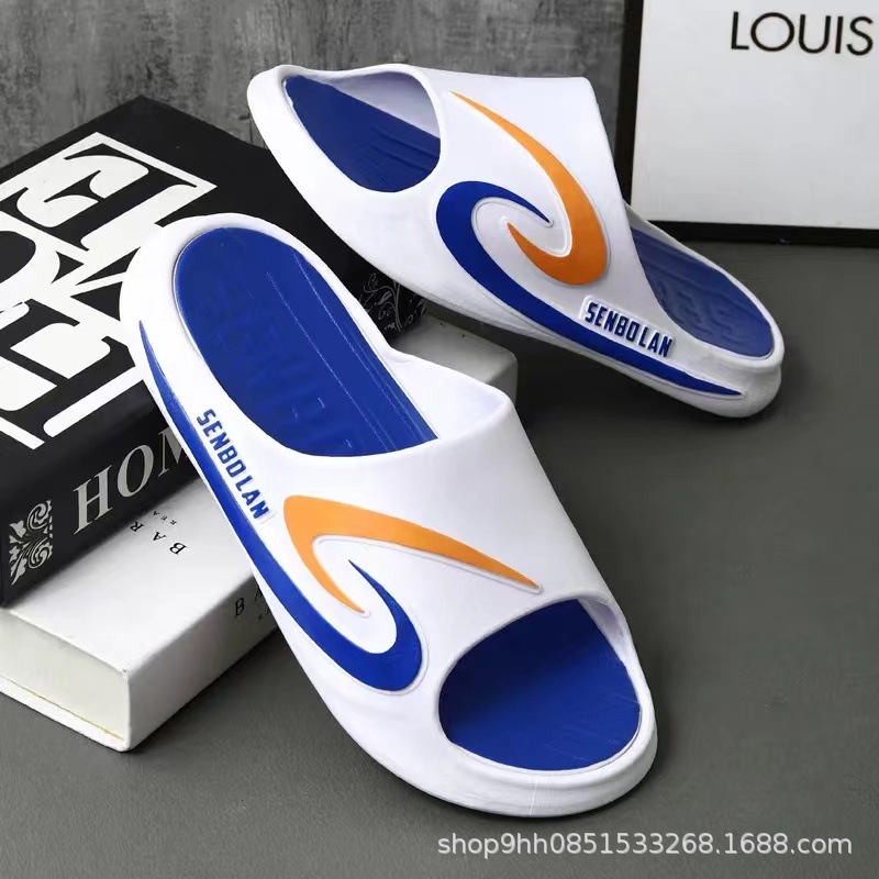 New Slippers Men's Summer Outerwear Interior Home Shit Feeling Good-looking Non-Slip Deodorant Bathroom Slippers for Women