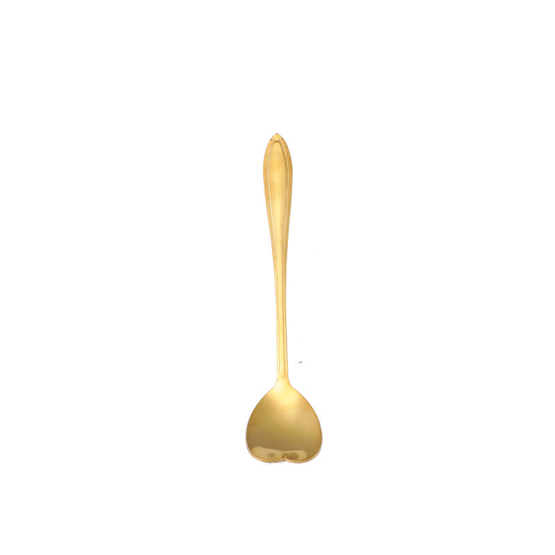 Gold Stainless Steel Cherry Blossom Spoon