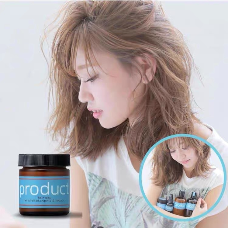 热销product hair wax纯植物湿发蜡 造型发泥女发型师保湿现货批