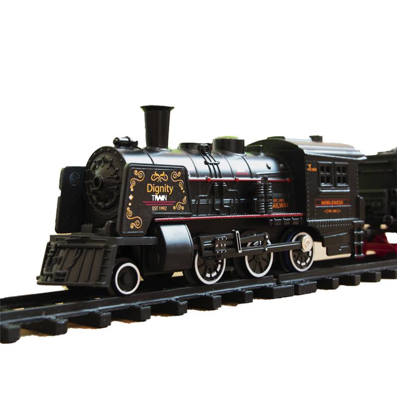 古典火车头轨道加长曾大配件道口铁桥轨道电动轨道火车模型玩具