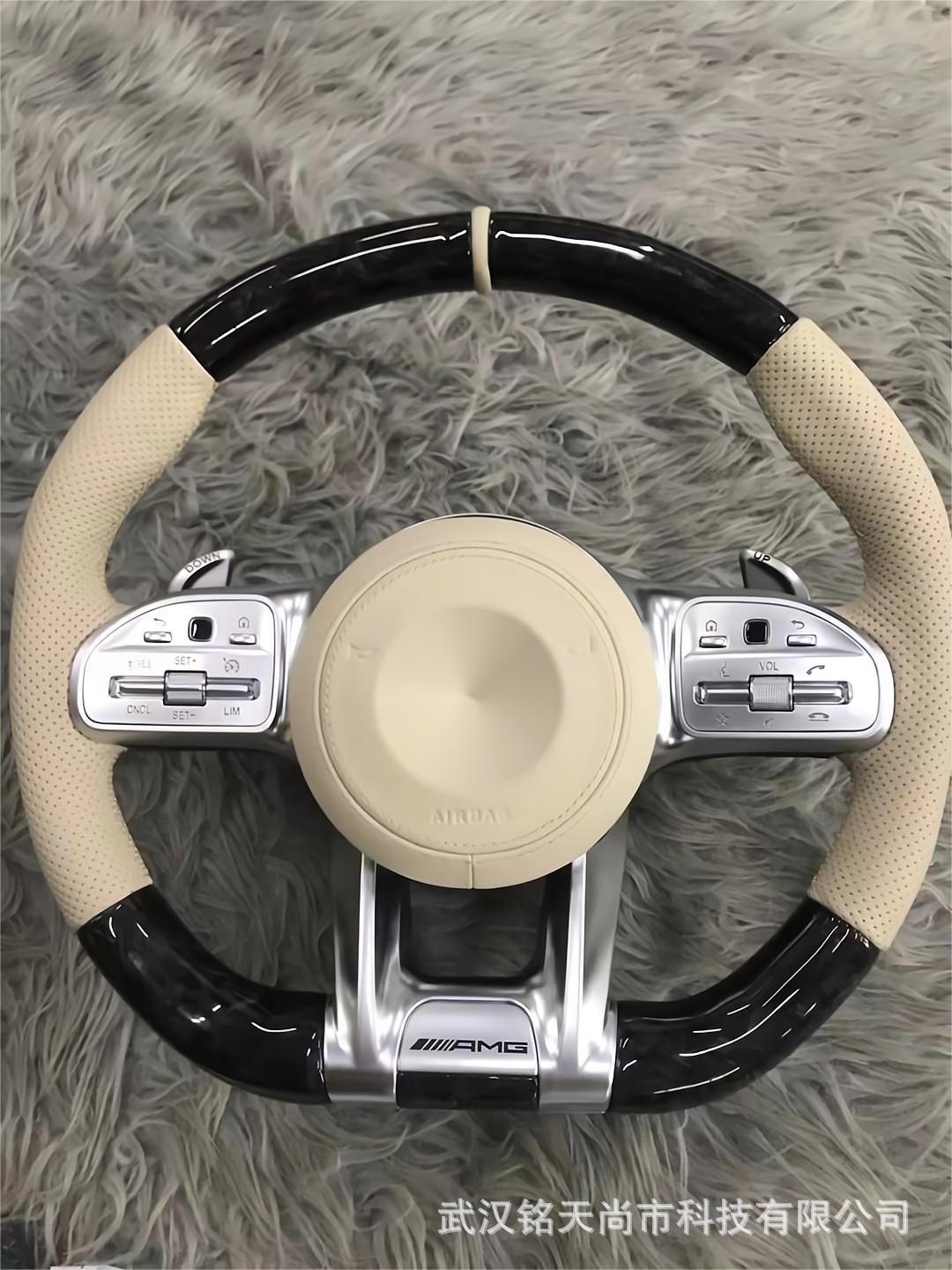 适用于奔驰老款改装新款amg碳纤维方向盘aecsg级glc260gleclsgt