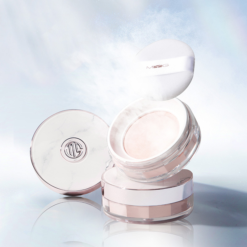 升级款myg蜜粉细如烟不卡粉透气控油防汗防水吸油空气 定妆散粉
