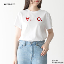 夏季上新胶印版字母倒立A印花情侣T恤胶印版APC倒立A印花情侣T