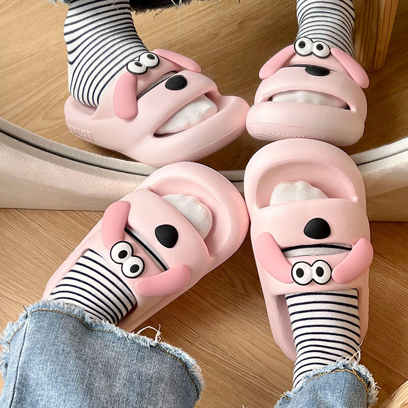 Ant Love Spring and Summer New Cute Cartoon Big Ears Dog Couple Male and Female Home Comfortable Sandals Wholesale