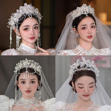 新娘女十八岁结婚头饰韩式公主生日发饰配饰女王头冠超仙