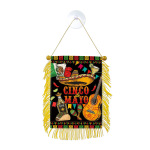 批发各国小锦旗 墨西哥亡灵节小挂旗 厂家直销 墙壁汽车装饰