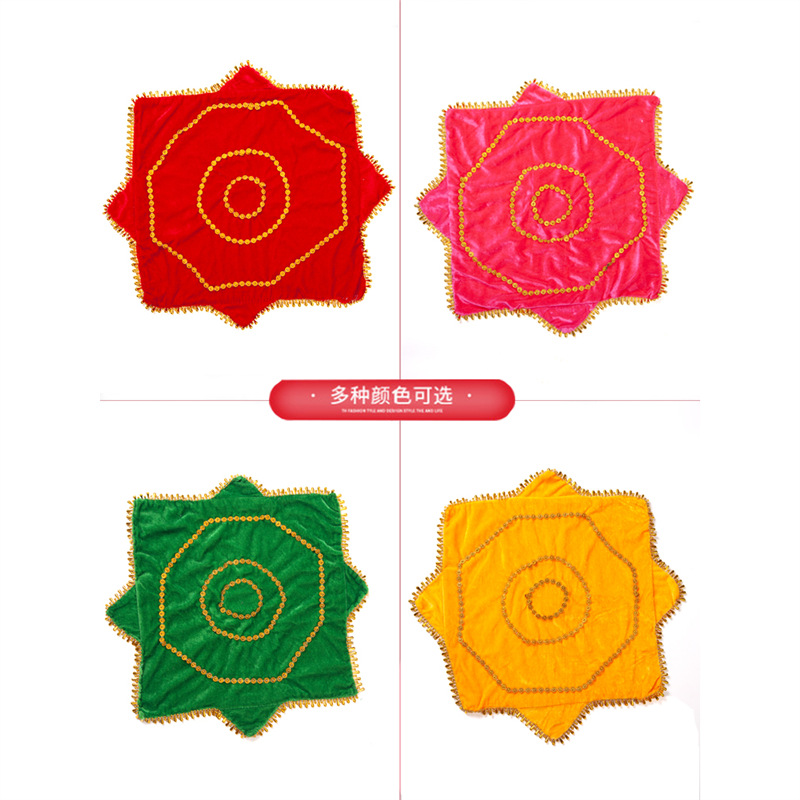 舞蹈手绢二人一对转手帕考级东北手绢花演出八角巾扭秧歌跳舞手绢