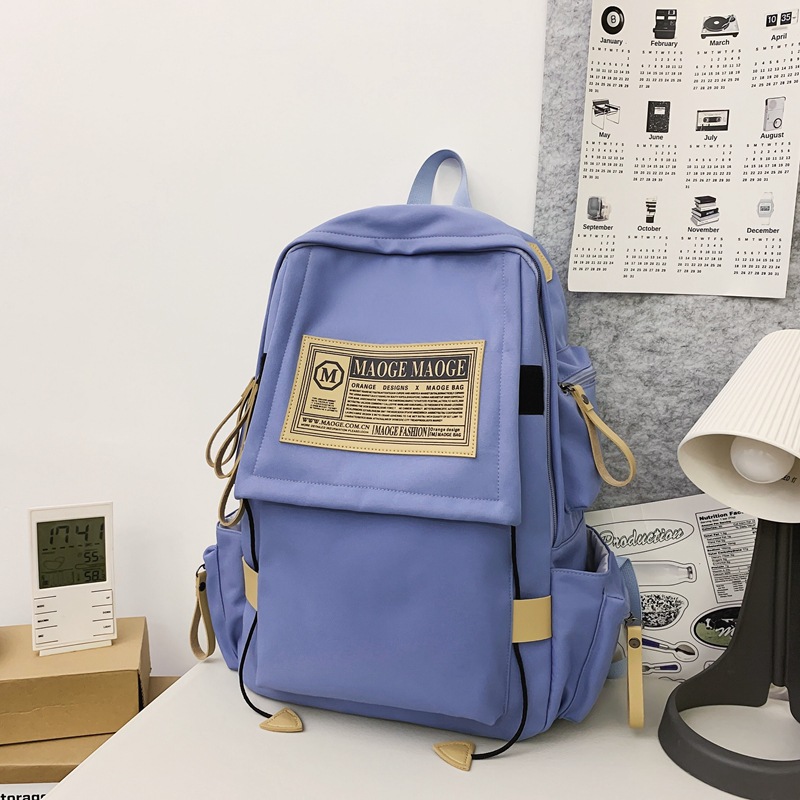 Large Capacity Schoolbag Men's Korean Harajuku Ulzzang High School and College Student Backpack Junior School Backpack Women's Winter