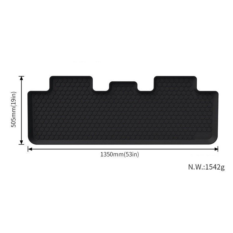 Applicable to Tesla Modely Tram Car Foot Mat Front Trunk Mat Modely Silicone Modification Accessories Wholesale