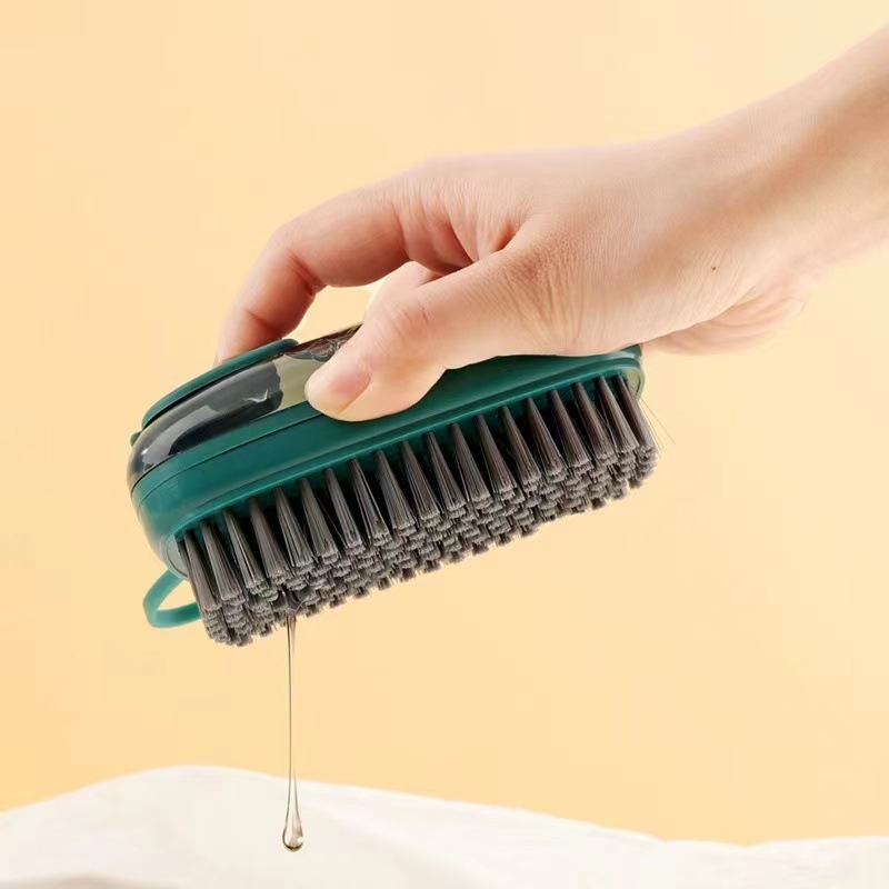 Automatic Liquid Adding Clothes Cleaning Brush