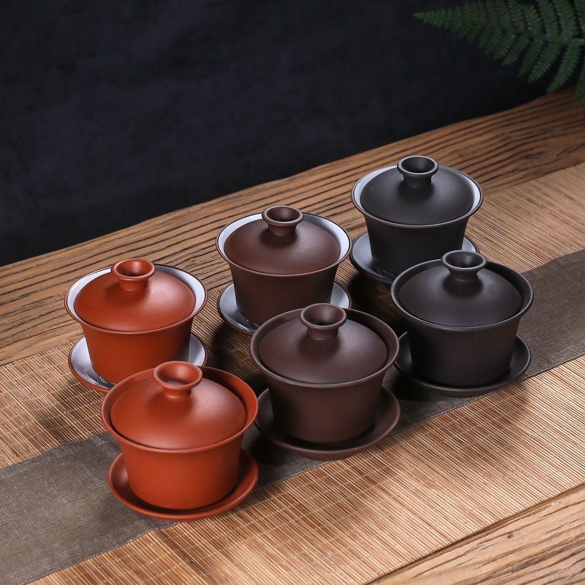 紫砂三才盖碗茶碗茶杯泡茶敬茶碗杯茶备功夫茶具套装茶海介杯茶道