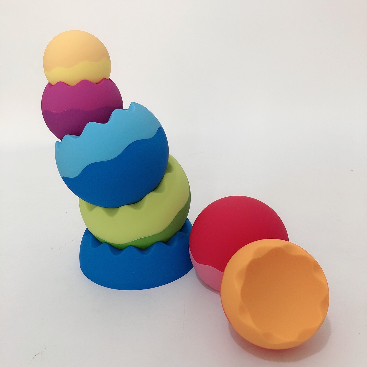 fat brain美国扭扭球儿童玩具叠叠乐杯婴幼儿益智堆叠玩具1-3岁