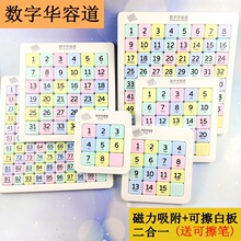 磁性数字华容道滑动拼图磁力版儿童小学益智思维训练游戏数学玩具