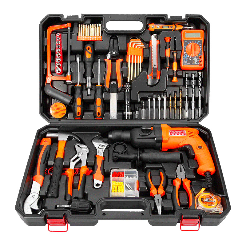 27成交0件日常家用五金工具箱套装组合工具多功能车载电工工具套装