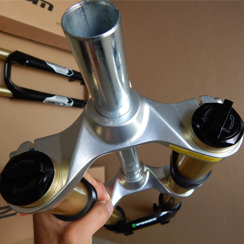 5寸29寸桶轴黑色山地车前叉