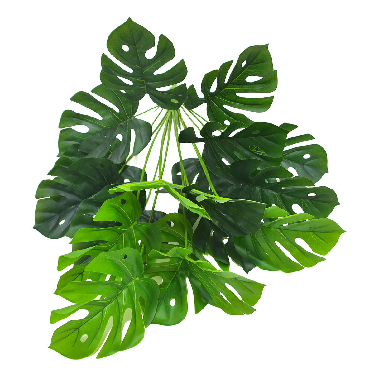 Artificial Green Plant Monstera 75cm Large Green Leaf Nordic Style Green Plant Bonsai Home Decoration Cross-Border Exclusive