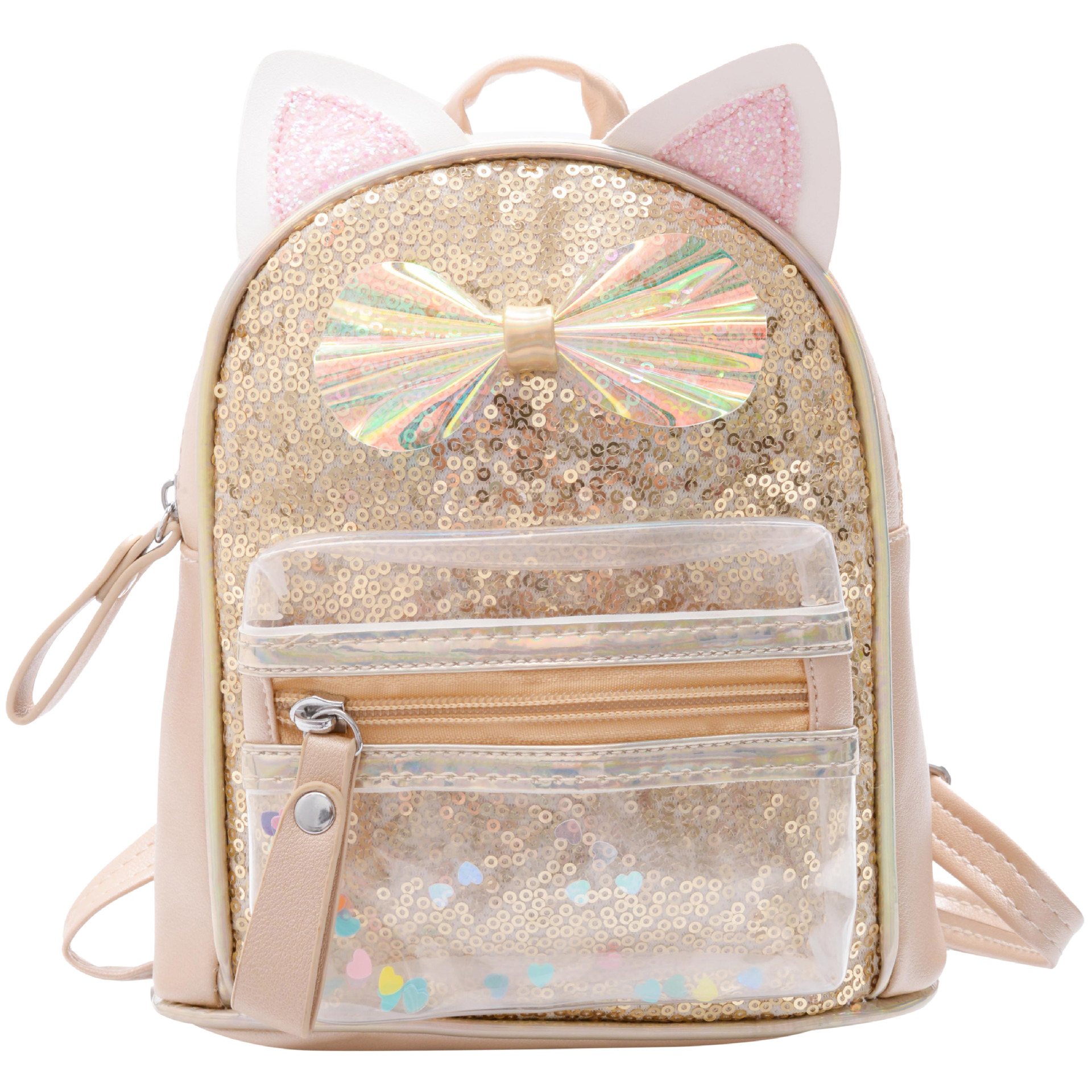 Children's School Bag Sequin Backpack Colorful Shiny Girl Baby Cute Cartoon Stylish Princess Bag Small Bookbag