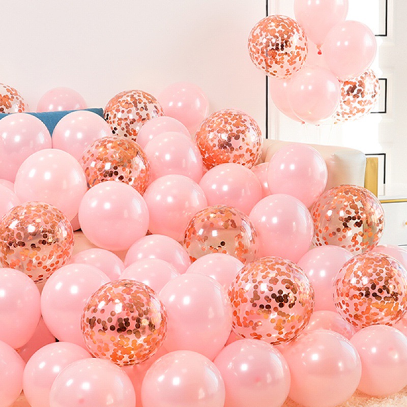 结婚气球网红粉色装饰婚庆婚礼女方卧室可爱浪漫布置儿童生日批发