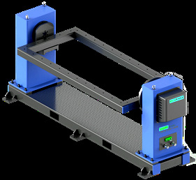 自动化焊接框架伺服变位机翻转台机器手单轴头尾架双工位变位机