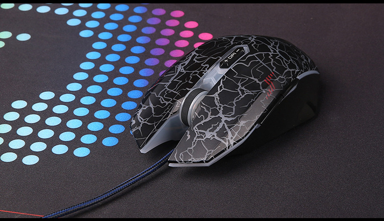 达尔优lm125牧马人静音游戏机械鼠标usb办公电竞吃鸡宏rgb鼠标