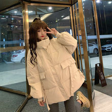 2024冬季新款韩版收腰小个子加厚棉衣棉服面包服立领外套棉袄女BF