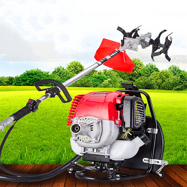 一机多用背负式割草锄草机四冲程侧挂式割灌机多用途水稻收割机