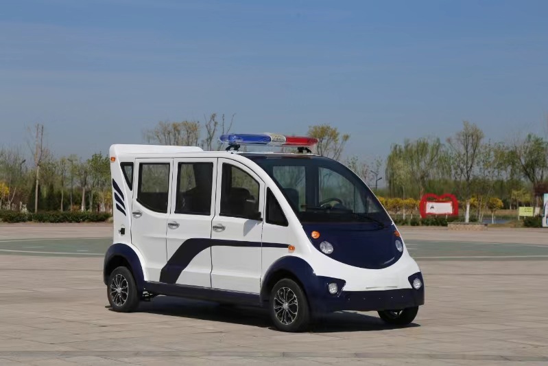 5座电动巡逻车景区城管执勤四轮带斗新能源铁壳电动巡逻车观光车