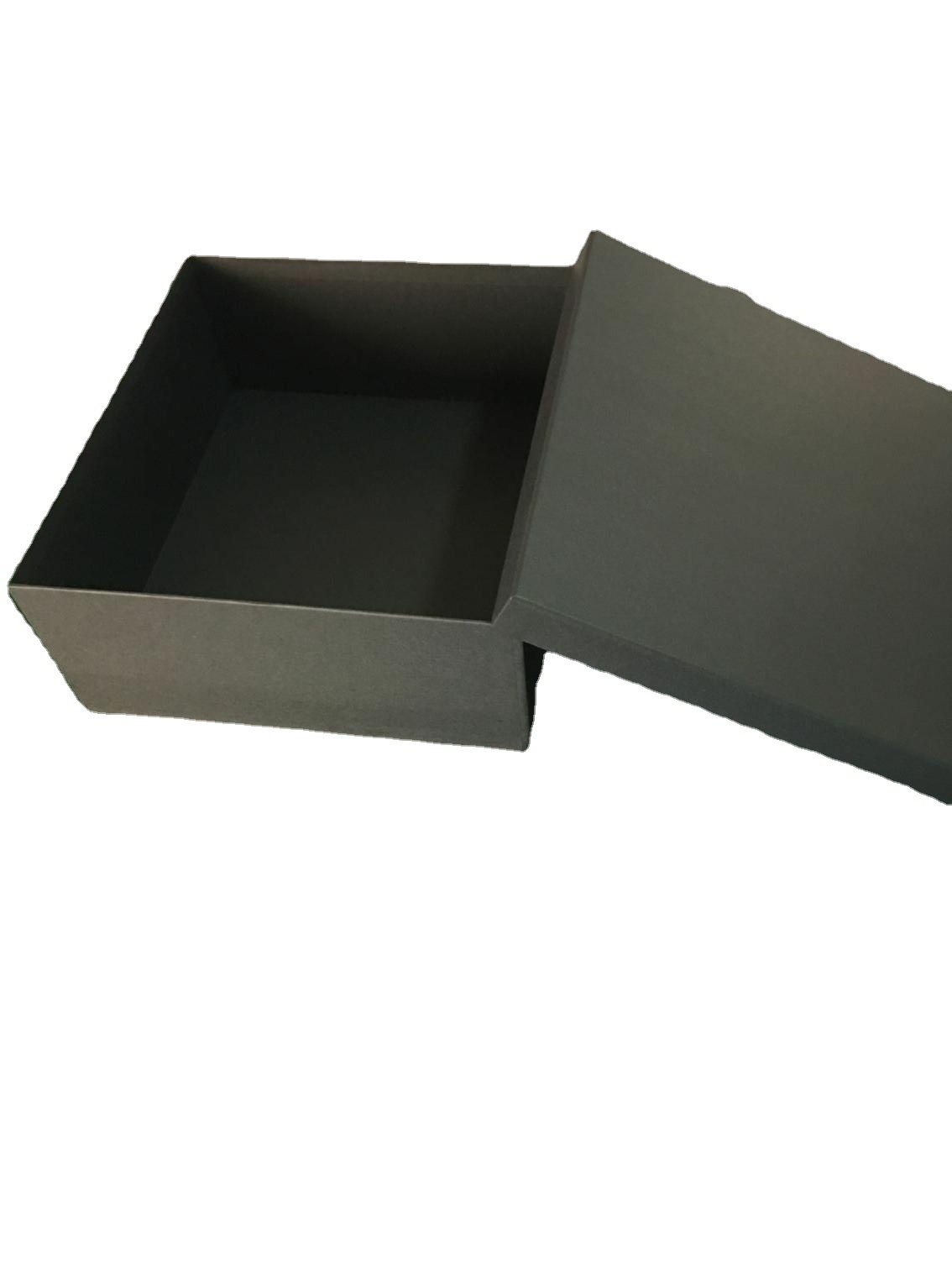 厂家直销饰品衣服包包鞋子大小号正方形黑色天地盖盒子可小量定制