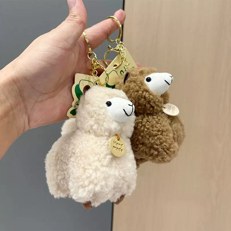 可爱贝贝羊驼公仔玩偶挂件毛绒玩具抓机布娃娃游乐场活动礼品批发