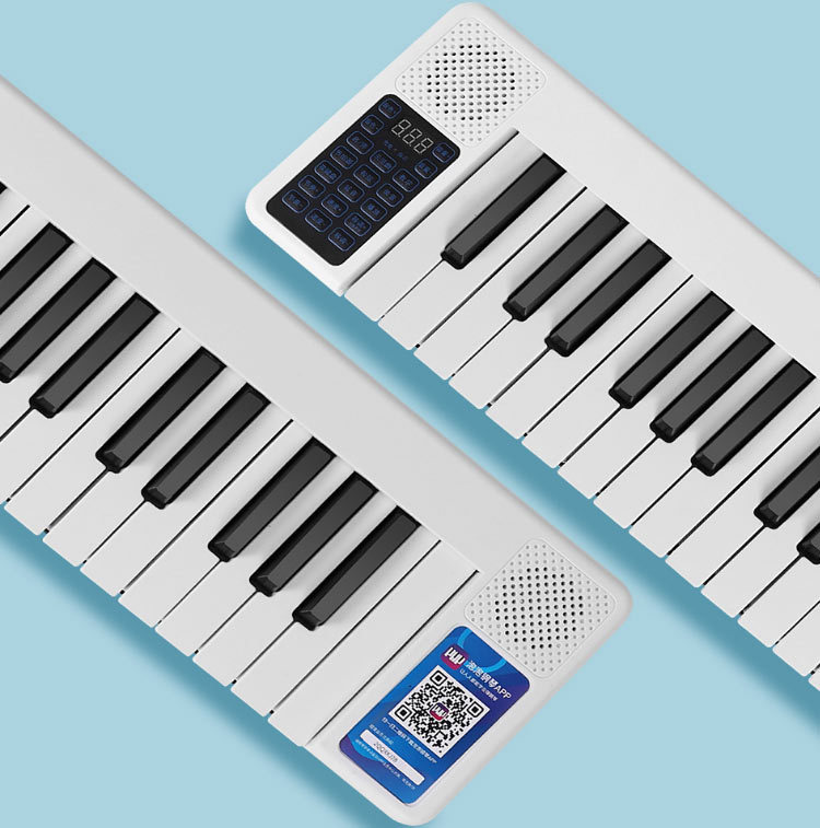 折叠钢琴midi键盘电子手卷琴88键成人便携式初学者入门力度键盘