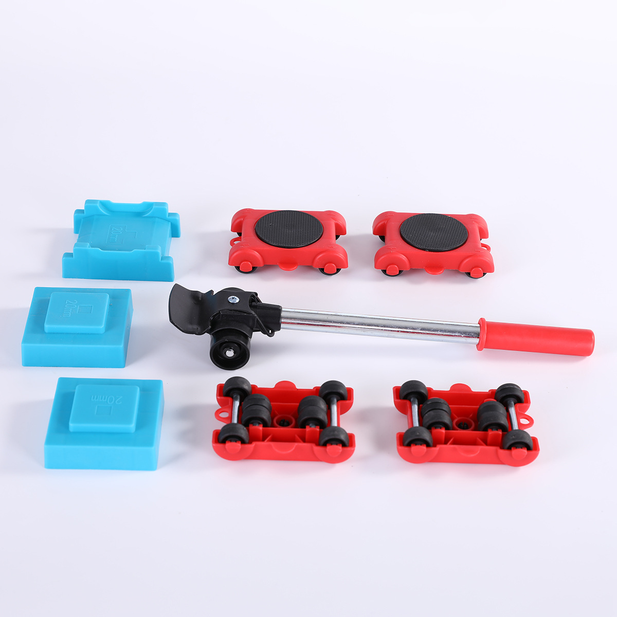 省力搬家器搬运神器八件套重物便捷利器五金搬运挪床滑轮万向轮