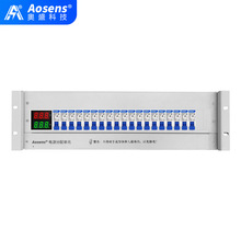 奥盛机柜配电单元PDU 3U配电箱交流1P空开显示电流电压表单相