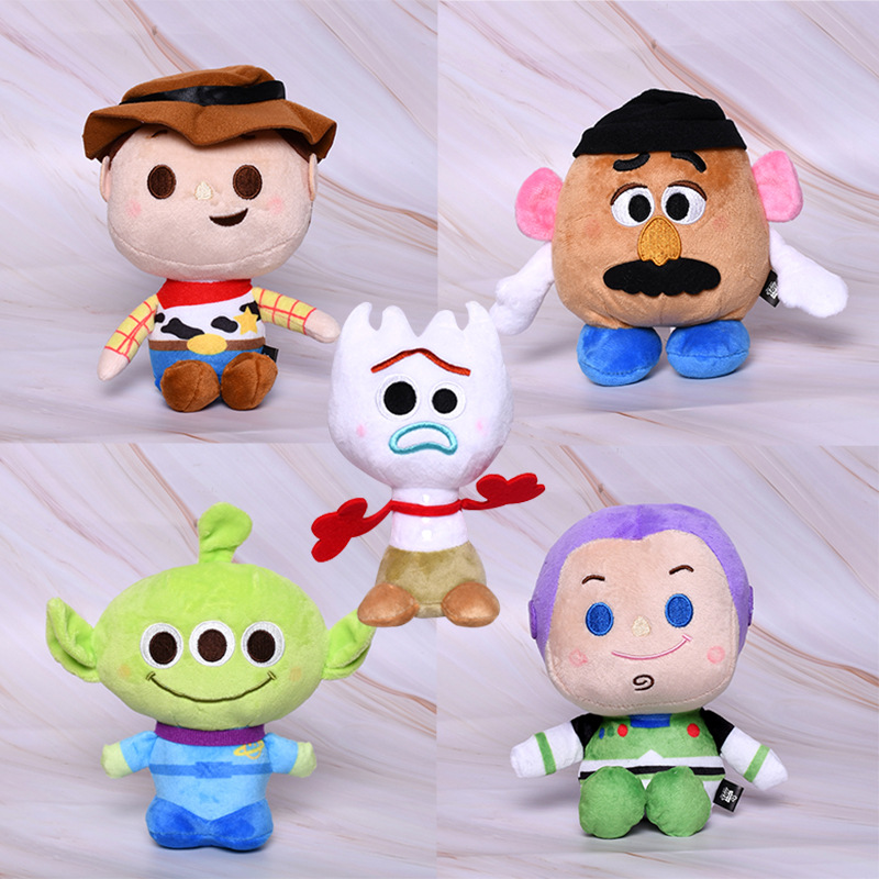 q版玩具总动员毛绒玩具胡迪巴斯公仔叉叉摆件土豆三眼仔玩偶 批发