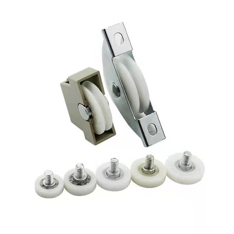 保险柜轮子 尼龙滑轮配件保险箱铁轮子小轱辘 铁皮文件柜抽屉滑轮