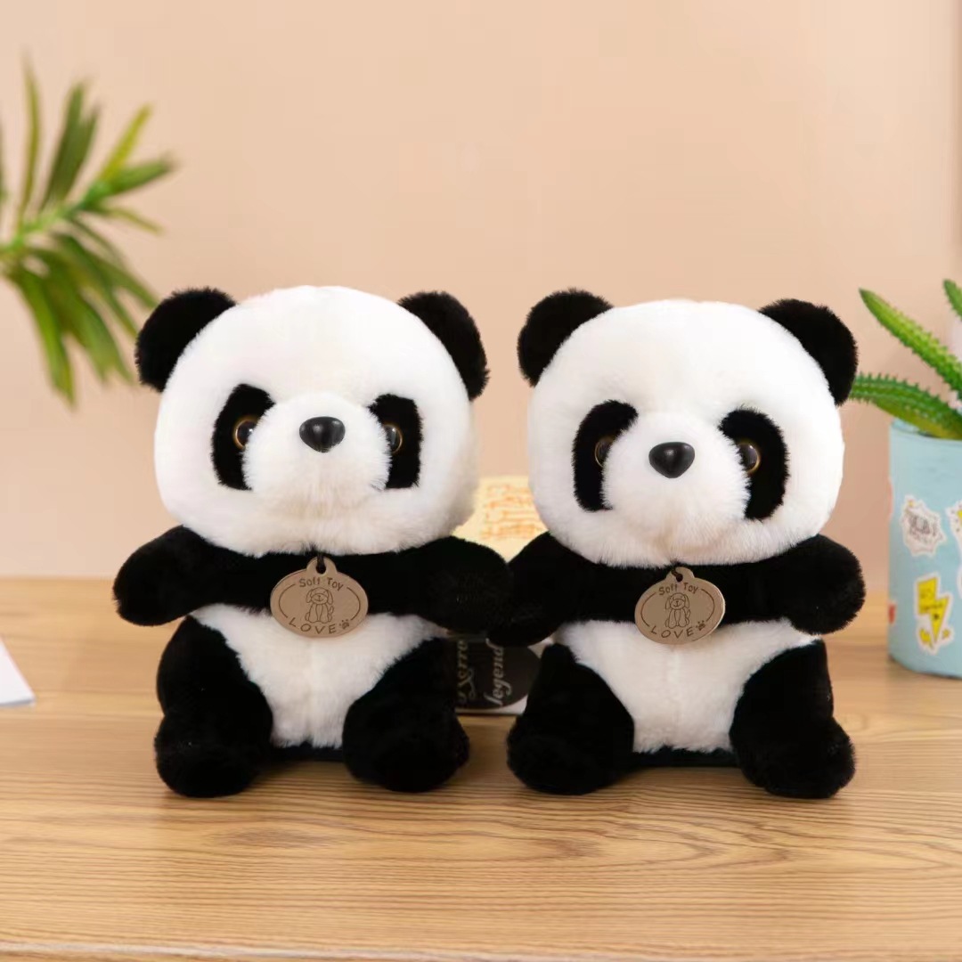 国宝大熊猫公仔毛绒玩具新款四川旅游纪念品玩偶小熊猫布娃娃批发