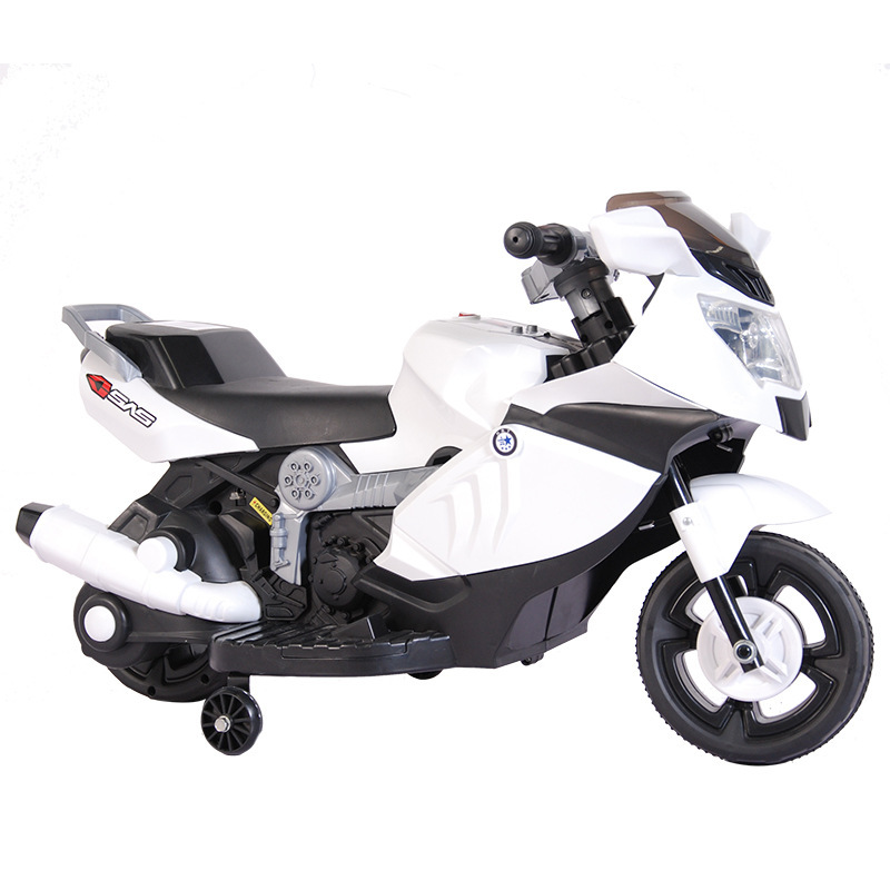 厂价直销儿童电动摩托车 带辅助轮防摔倒玩具童车 宝宝电瓶车