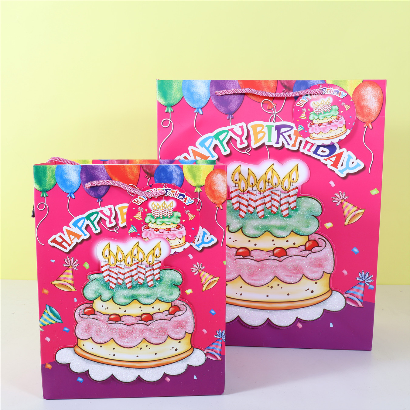 Foreign Trade Patch Dusting Powder Birthday Gift Bag Cake Series Gift Bag