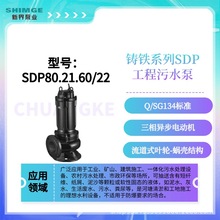 新界切割式污水泵抽粪泥浆排污泵家用220V380v高扬程吸污抽潜水泵